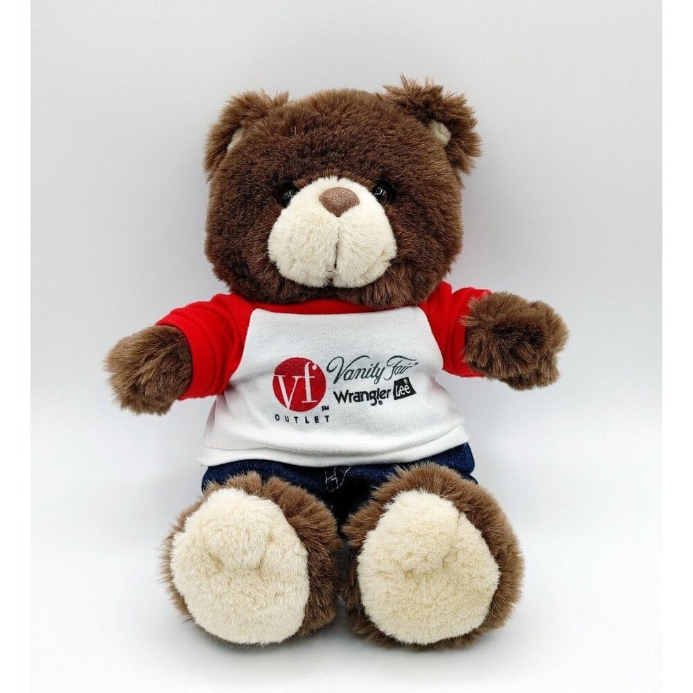 Wrangler Lee Jeans Plush Toy Teddy Bear Stuffed Animal 12" Plush Vintage